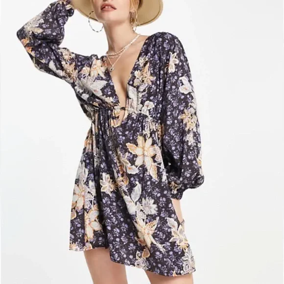 free people soli mini dress Soli Mini in Night Combo XS